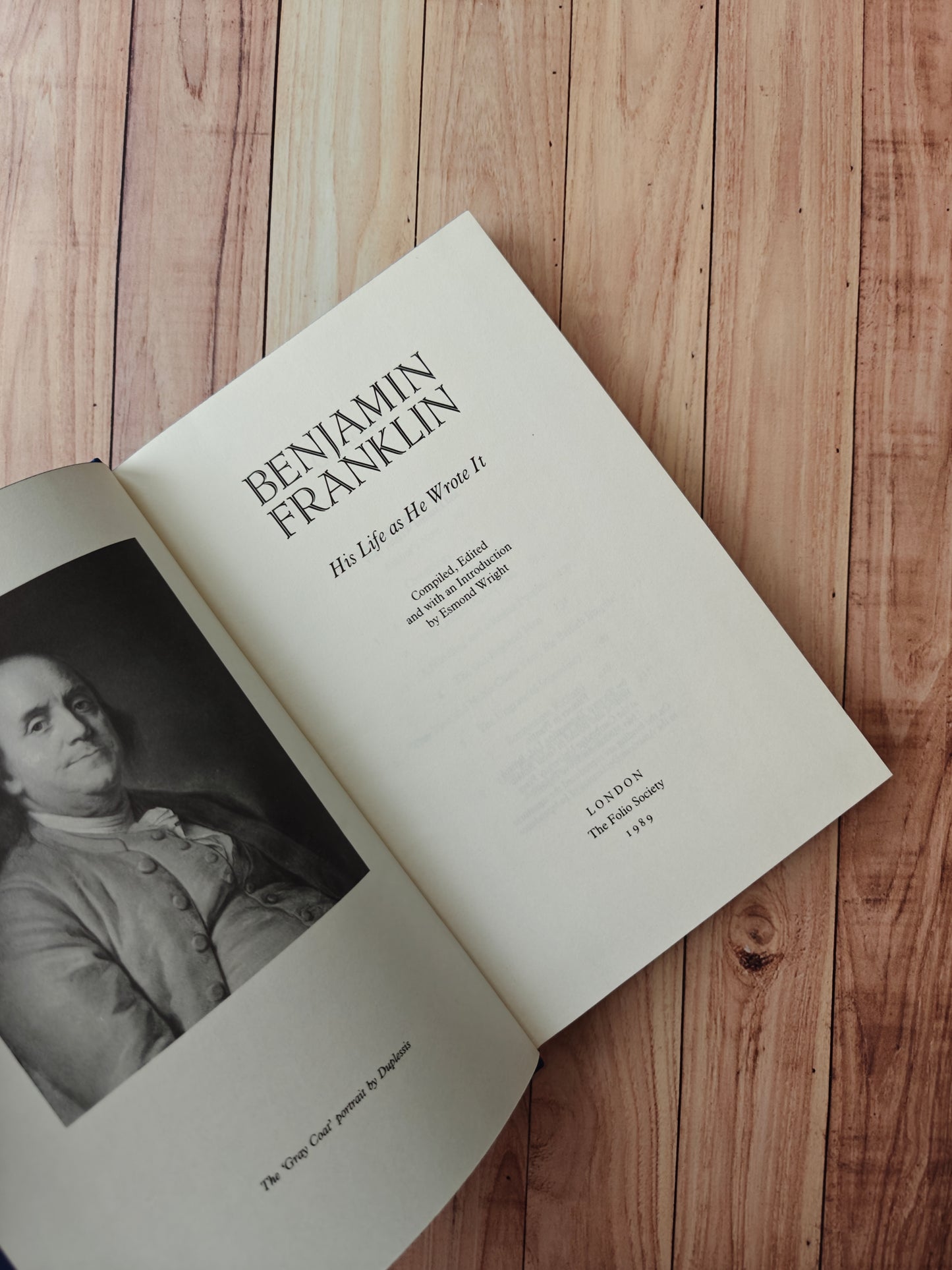 Benjamin Franklin His Life As He Wrote It - Folio Society