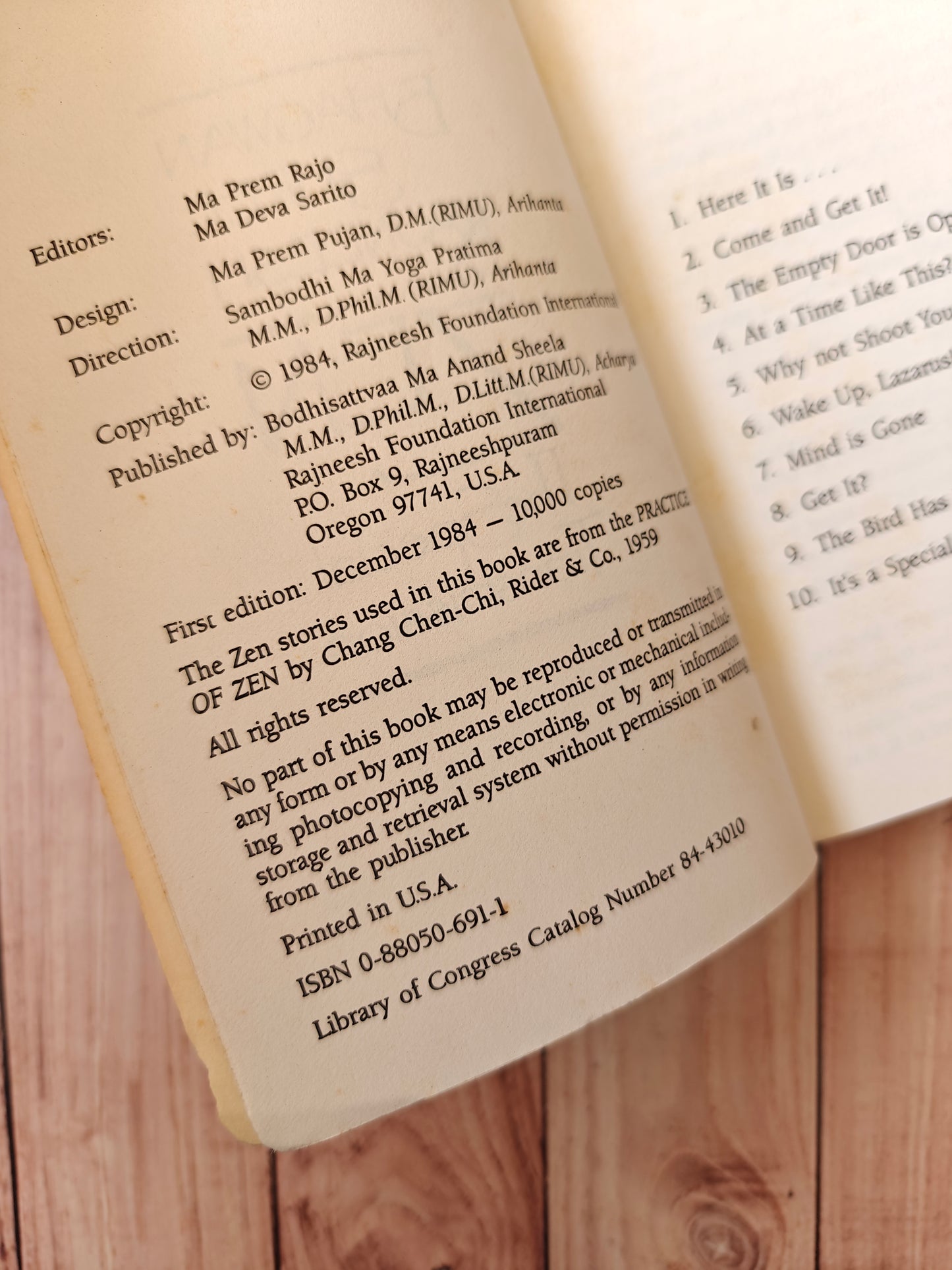 Zen : The special transmission