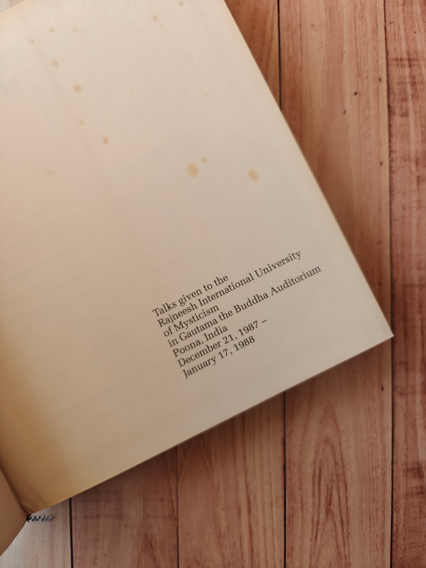 The sound of silence: The diamond in the lotus